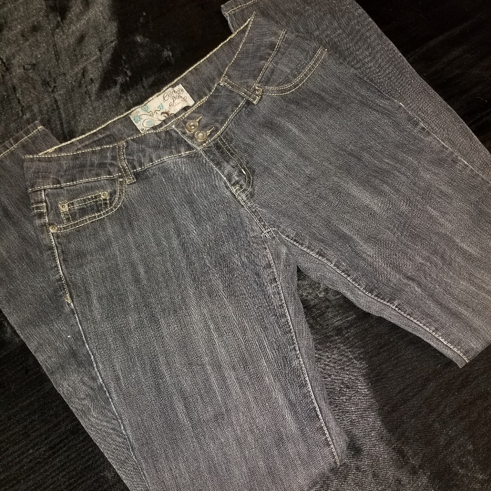 Celebrity Pink Deluxe Denim, Size 5, Gray